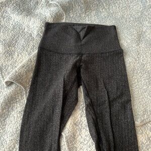 Lululemon fleece lined herringbone tights